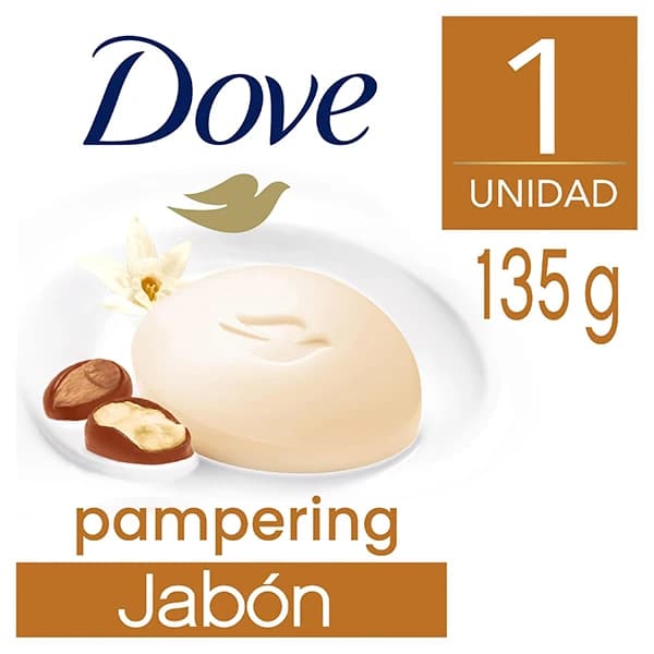 صابون زیبایی داو مرطوب کننده مدل Pampering حجم 135 گرم — تصویر ۲