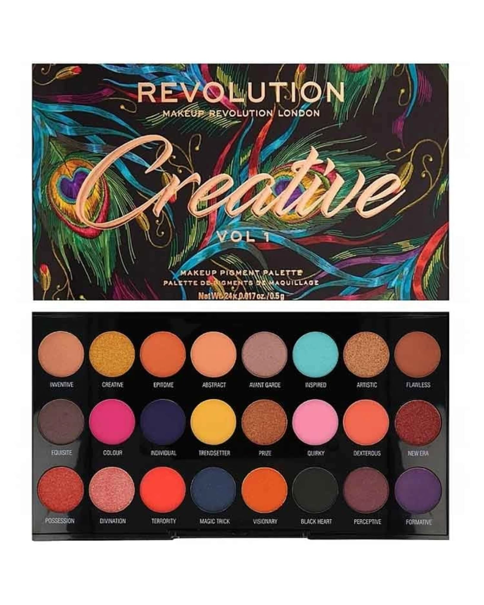 پالت سایه چشم ۲۴ رنگ رولوشن مدل Creative