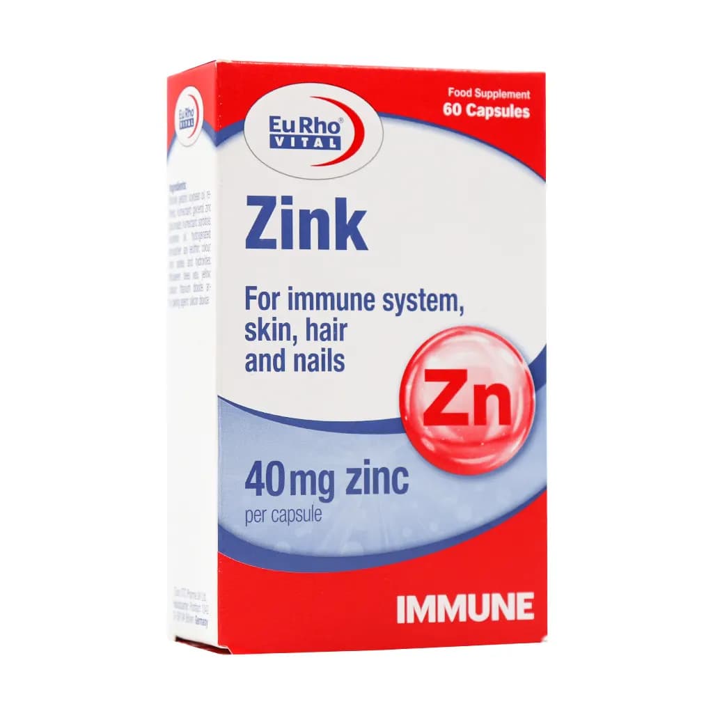 کپسول زینک 40 میلی گرم 60 عدد یوروویتال