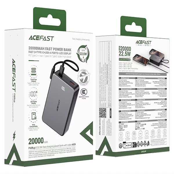 پاوربانک 20000 ایس فست ACEFAST M29 توان 22.5 وات — تصویر ۵