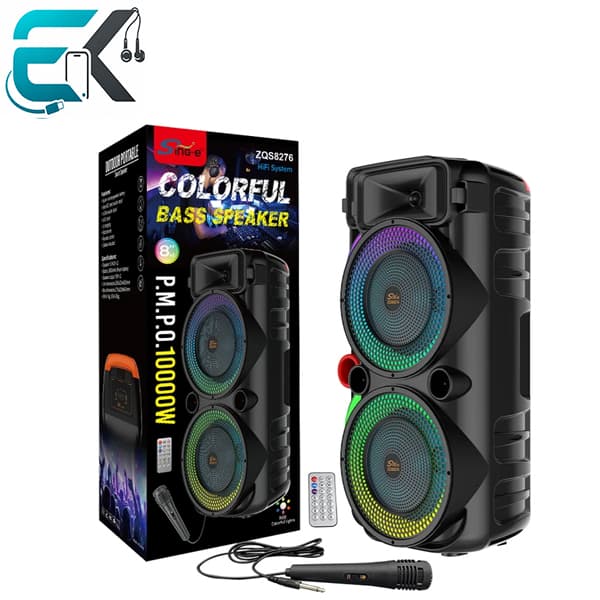 اسپیکر بلوتوثی SING-e مدل ZQS 8276 سایز 16 اینچ (8*2)