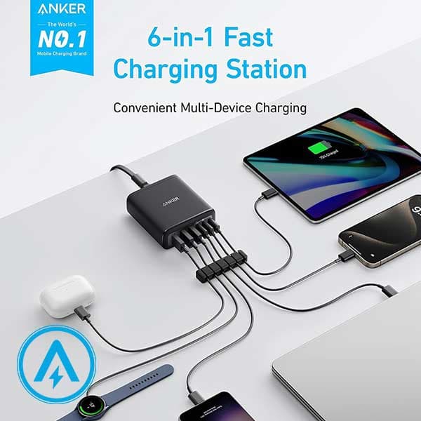 هاب شارژر رومیزی 112 وات انکر Anker Charger A2154 — تصویر ۴