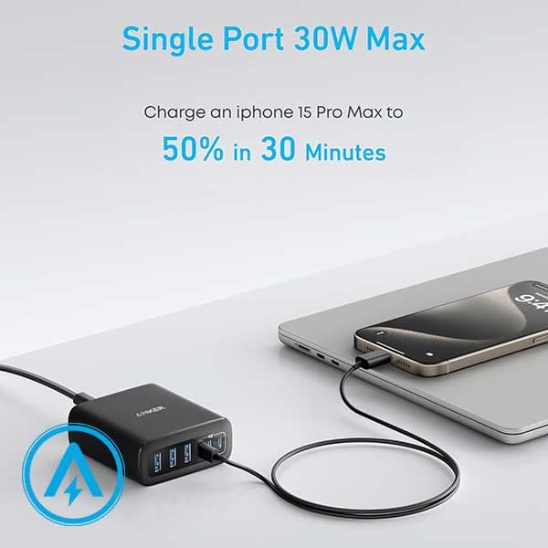 هاب شارژر رومیزی 112 وات انکر Anker Charger A2154 — تصویر ۵