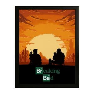 تابلو طرح برکینگ بد Breaking Bad کد 03 فریم مشکی