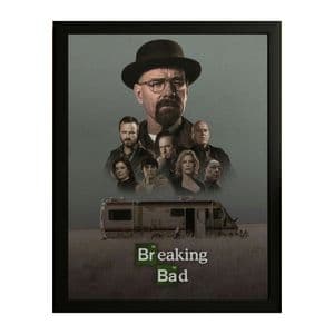 تابلو طرح برکینگ بد Breaking Bad کد 01 فریم مشکی