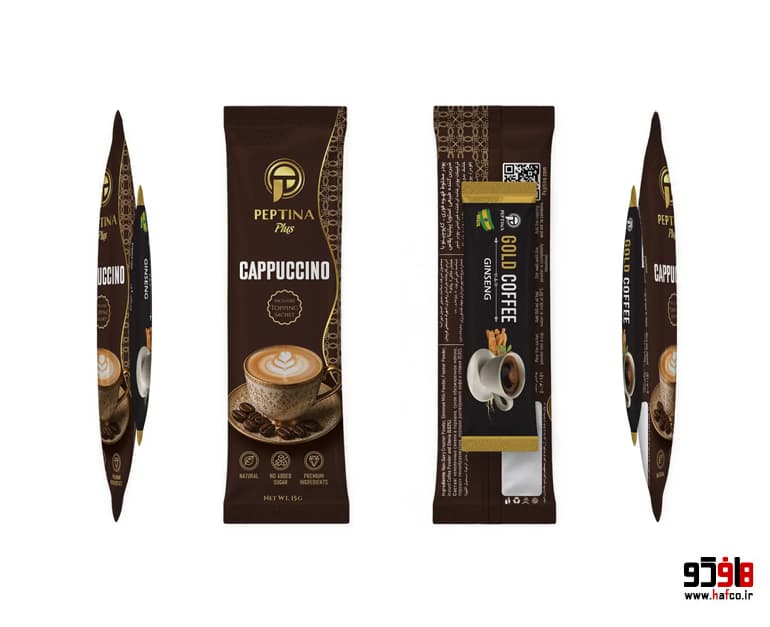 کاپوچینو با تاپینگ قهوه گلد پپتینا پلاس بسته 6+6 عددی — تصویر ۲