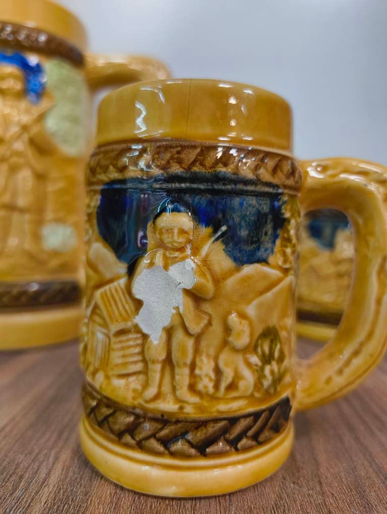 پارچ و لیوان ژاپنی قدیمی — تصویر ۳