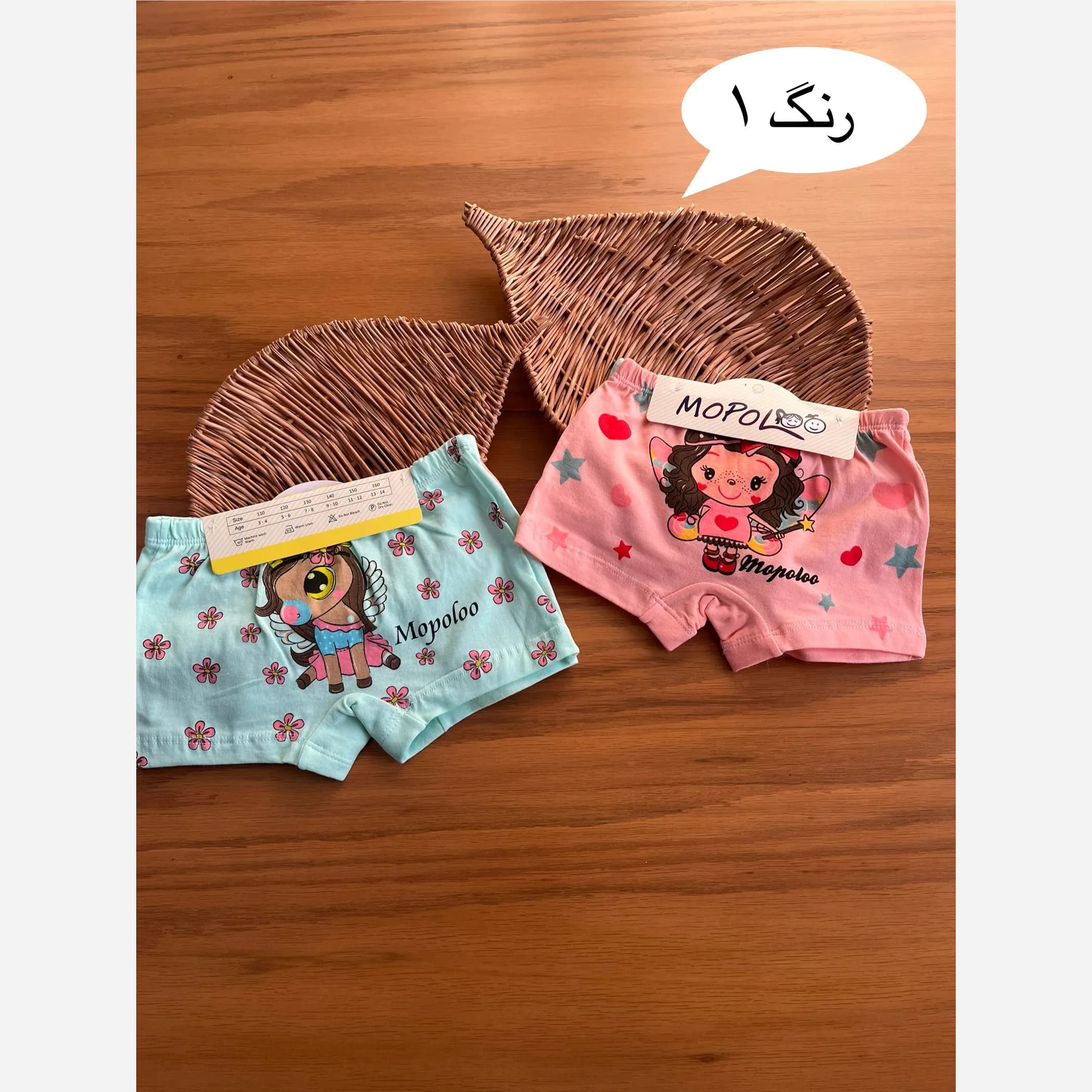 پک 2 عددی شورت نخ پنبه دخترانه بچگانه مناسب 3 تا 10 سال — تصویر ۵