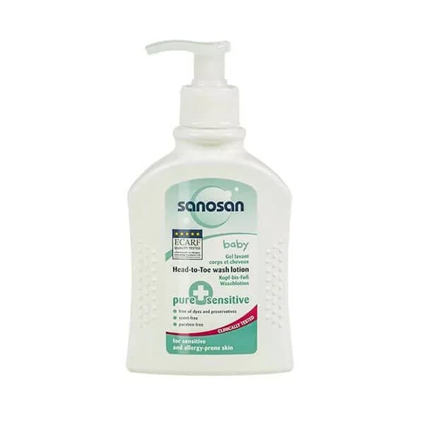 لوسيون بدن مخصوص پوست حساس سانوسان Sanosan — تصویر ۳