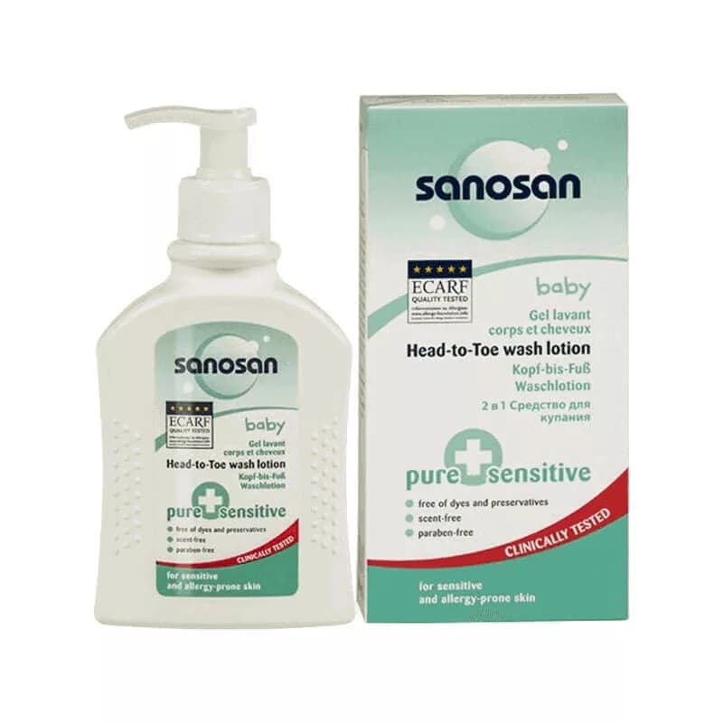 لوسيون بدن مخصوص پوست حساس سانوسان Sanosan