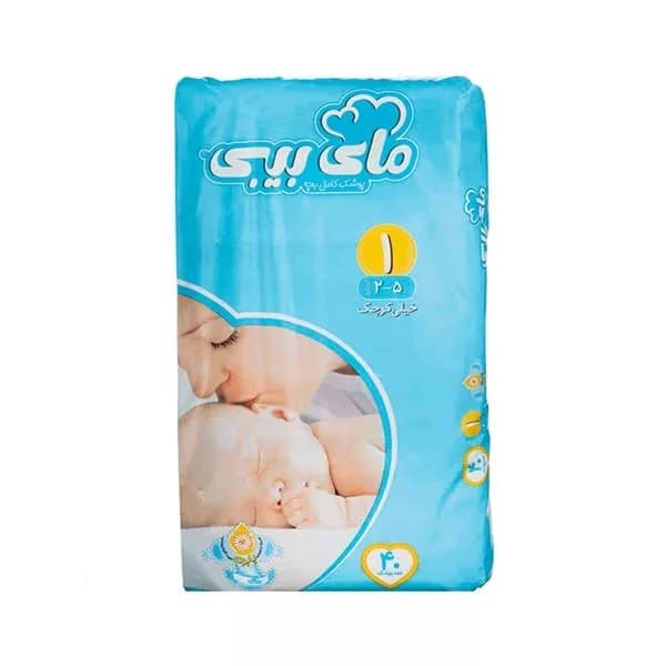 پوشک مای بیبی سایز 1 بزرگ 40 عددی My Baby — تصویر ۲