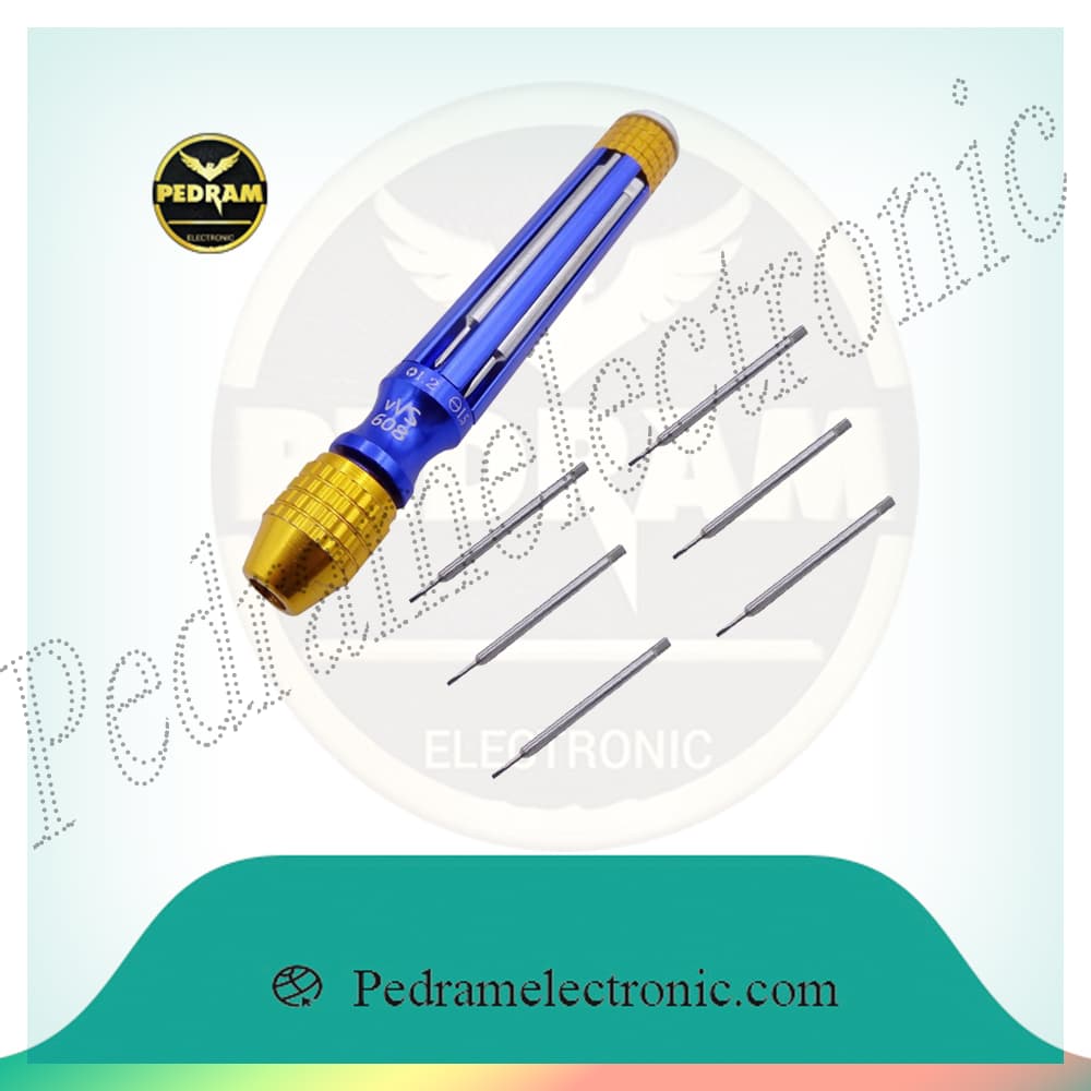 ست پیچ گوشتی 6 تکه فلزی مارک WELSOLO مدل VVS608