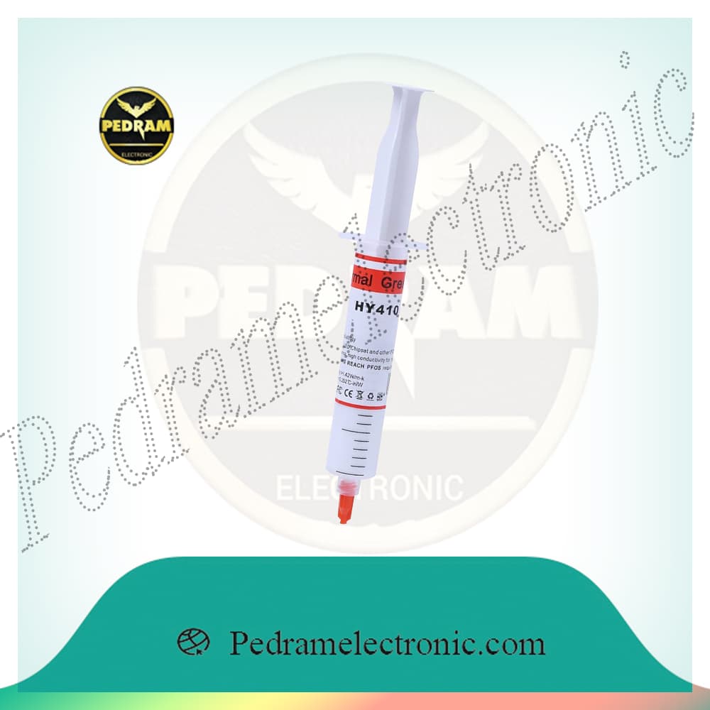خمیر سیلیكون سرنگی سفید رنگ KHAMIR SILICON HY-410 WHIT