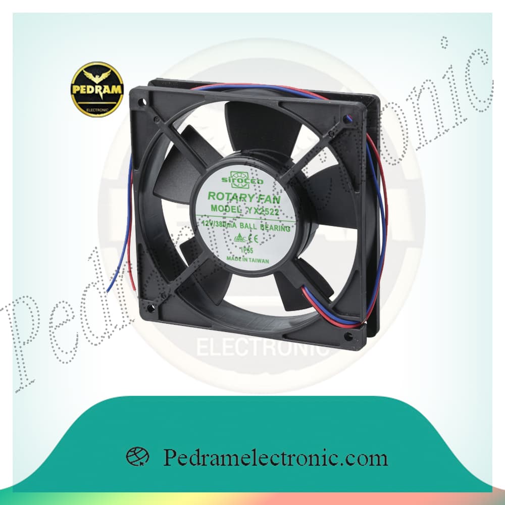 فن 12ولت بلبرینگ FAN 12*12 12V Ball Bearing