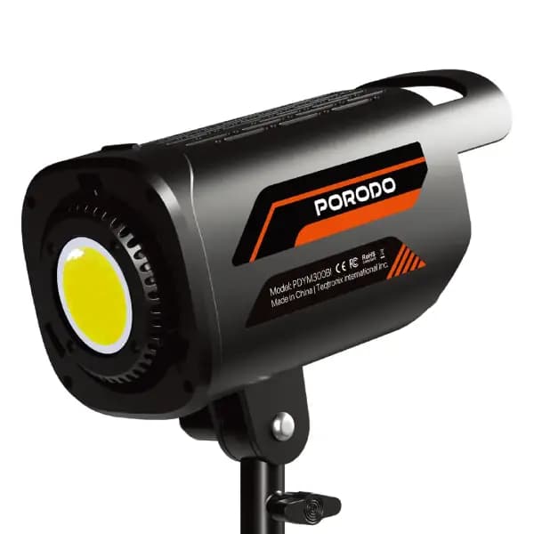 چراغ نورپردازی حرفه‌ای پرودو مدل Porodo Lifestyle Cannes Studio Professional Live Photography Light PDYM300BIBK — تصویر ۲