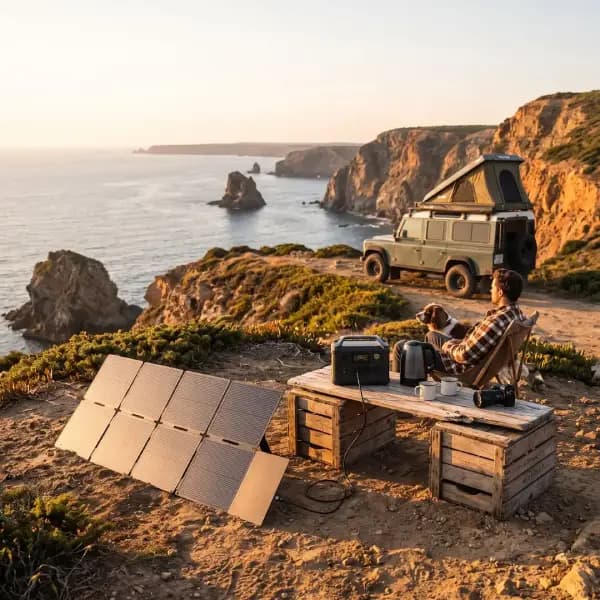 پنل خورشیدی تاشو 300 وات پاورولوژی مدل Powerology Helios Flex 300W TOPCon Folding Solar Panel PSM300BK — تصویر ۵