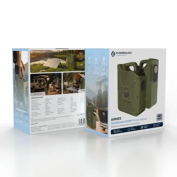 پاور استیشن قابل حمل 500 وات پاورولوژی مدل Powerology Armes 150000mAh Portable Power Station — تصویر ۷