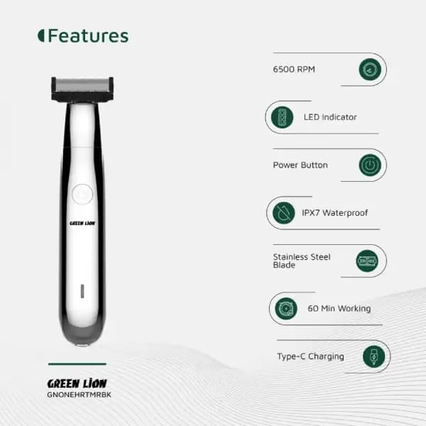 ماشین اصلاح موی صورت و بدن گرین لاین مدل Green Lion One Blade Pro Hair Trimmer — تصویر ۸