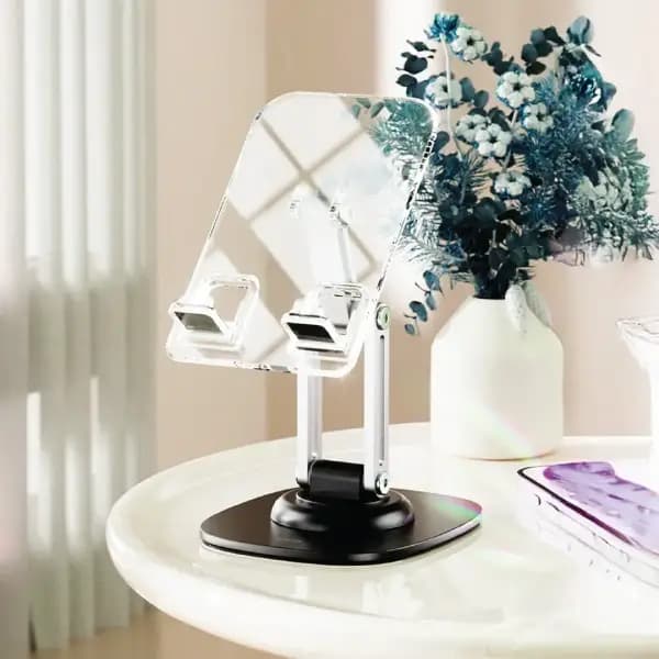 هولدر و پایه نگهدارنده رومیزی گوشی و تبلت گرین لاین مدل Green Lion M3 Transparent Phone & Tablet Holder — تصویر ۲