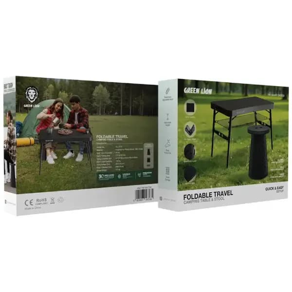 ست میز و چهارپایه کمپینگ تاشو گرین لاین مدل Green Lion Foldable Travel Camping Table & Stool — تصویر ۸