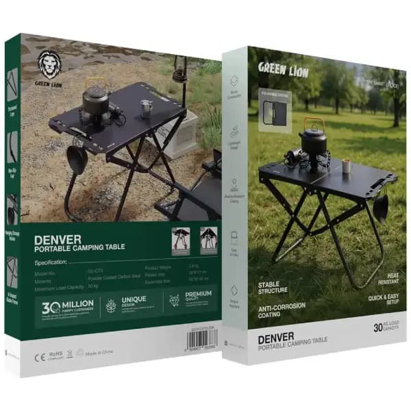 میز کمپینگ تاشو گرین لاین مدل Green Lion Denver Portable Camping Table — تصویر ۴