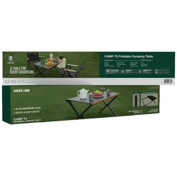 میز کمپینگ تاشو گرین لاین مدل Green Lion Camp T3 Foldable Camping Table — تصویر ۸