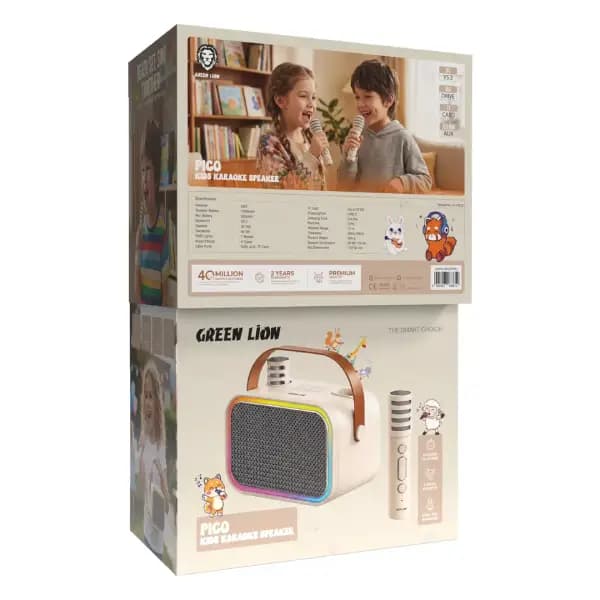 اسپیکر کارائوکه کودک گرین لاین مدل Green Lion Pico Kids Karaoke Speaker — تصویر ۳