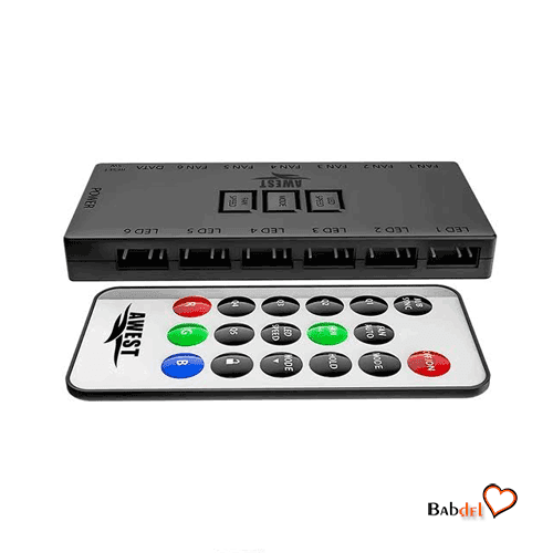 هاب فن و کنترلر نورپردازی اوست AWEST FAN HUB & ARGB CONTROLLER