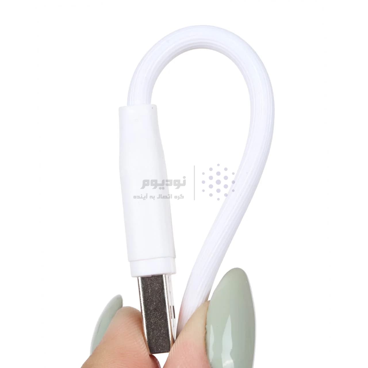 کابل شارژ فست 1.1 متری اندروید MNS مدل M010A – سفید – SMO — تصویر ۲