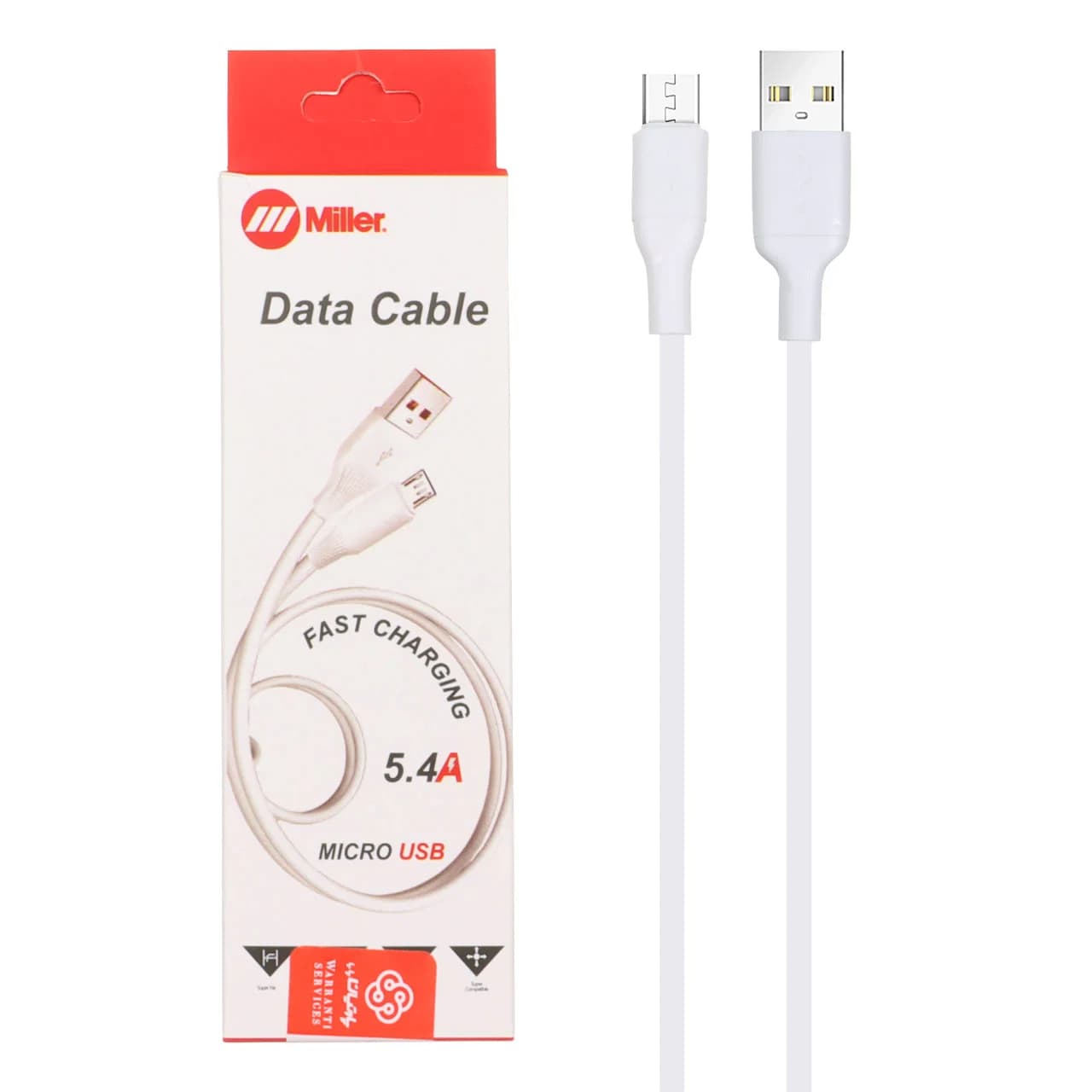 کابل شارژ فست اندروید Miller مدل CA-1126 – سفید (گارانتی پارتیان پایا)