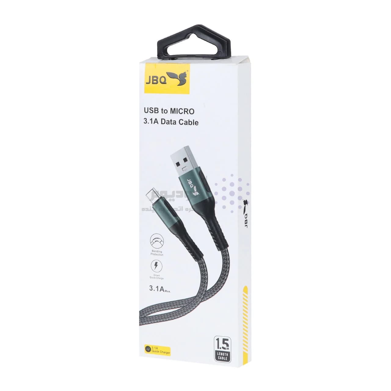 کابل شارژ 1.5 متری فست اندروید JBQ مدل DT-01 – مشکی (گارانتی یکساله رصاصی) — تصویر ۲