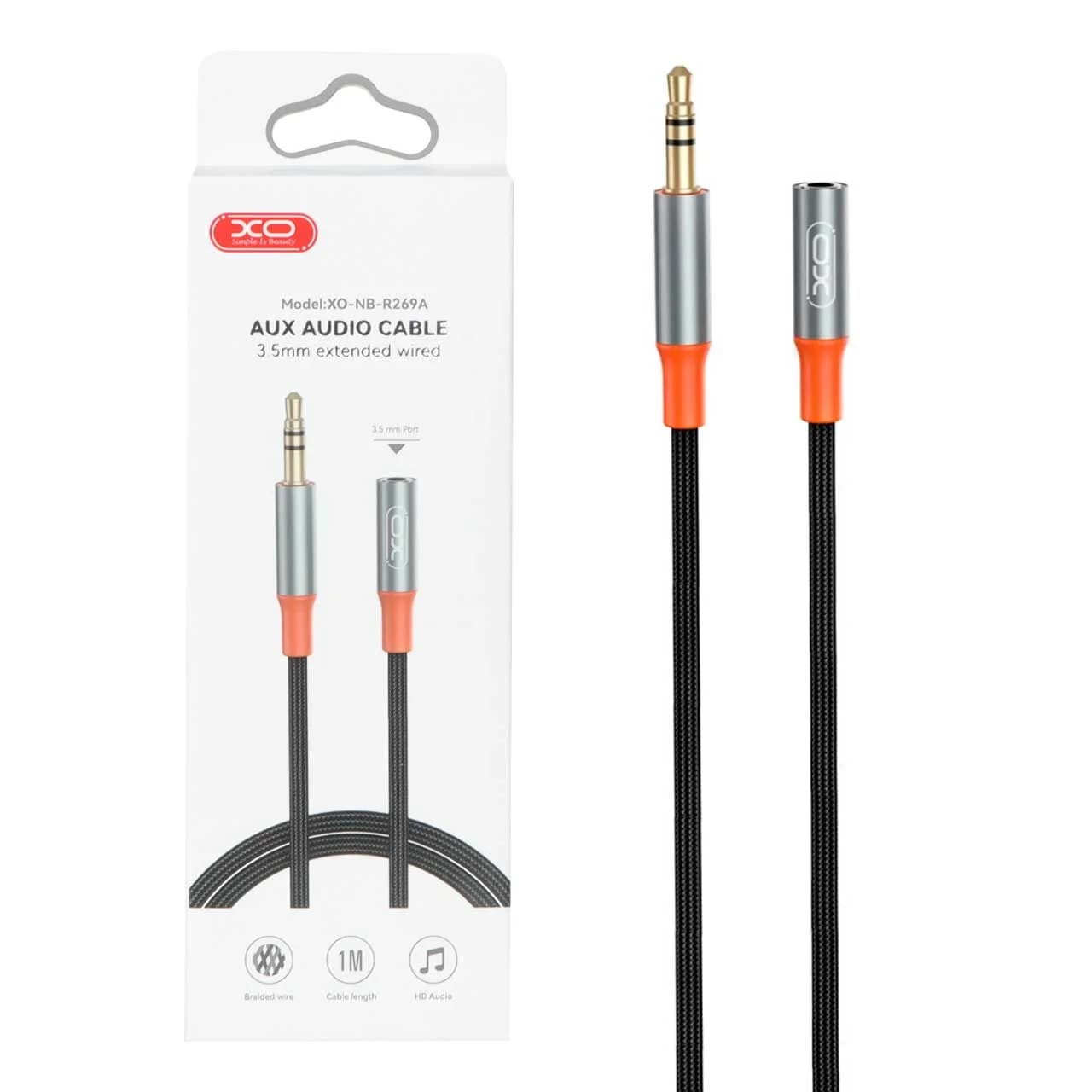 کابل 1 متری افزایش طول صدا XO مدل XO-NB-R269A – مشکی