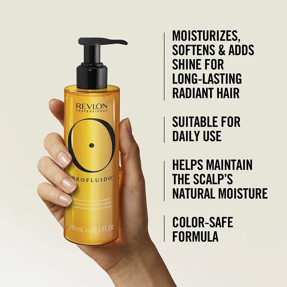شامپو آرگان رولون ۲۴۰ میل Orofluido Radiance — تصویر ۷