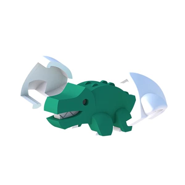 بچه کروکودیل مگنتی HALFTOYS — تصویر ۳