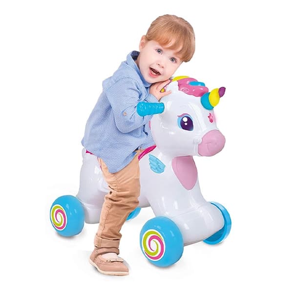 راکر 3 کاره Clementoni مدل Interactive Unicorn Ride on — تصویر ۳