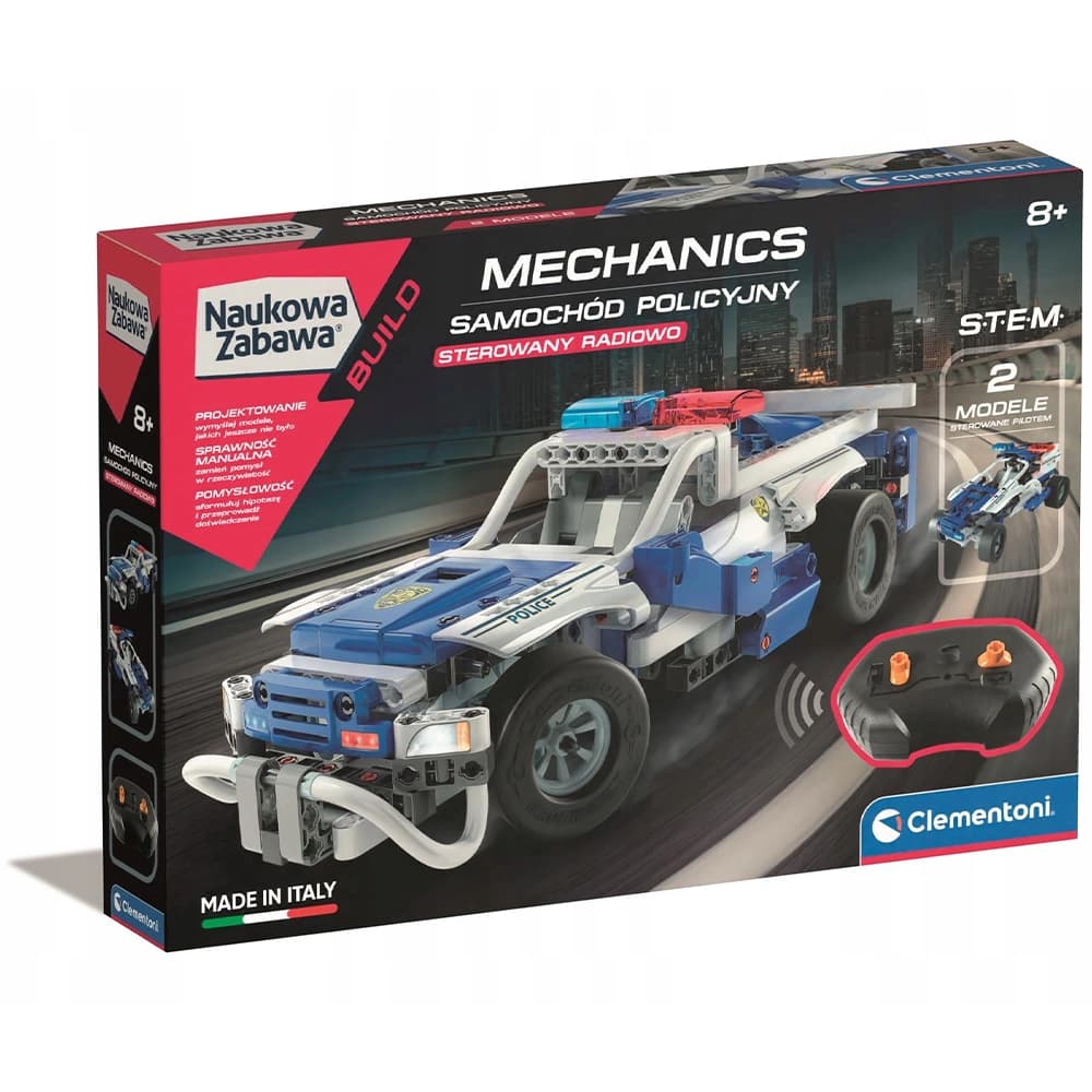 ماشین پلیس کنترلی ساختنی Clementoni مدل Police Car
