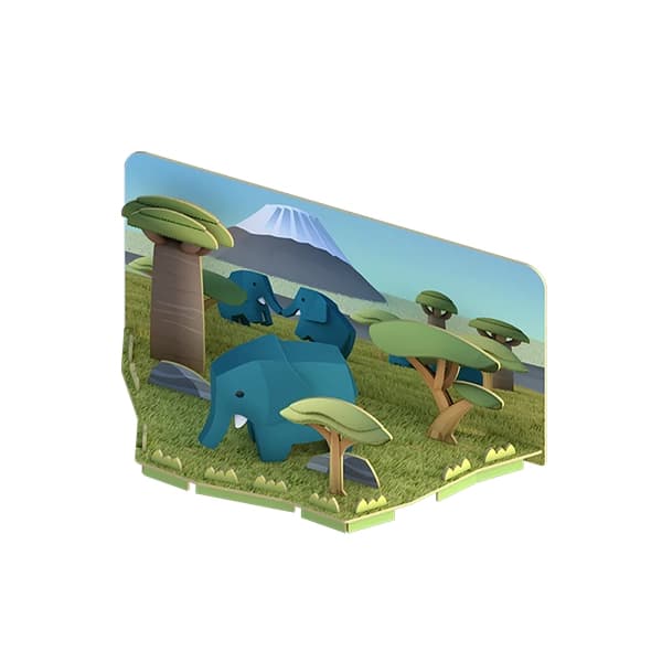 فیل مگنتی HALFTOYS همراه با پس‌ زمینه