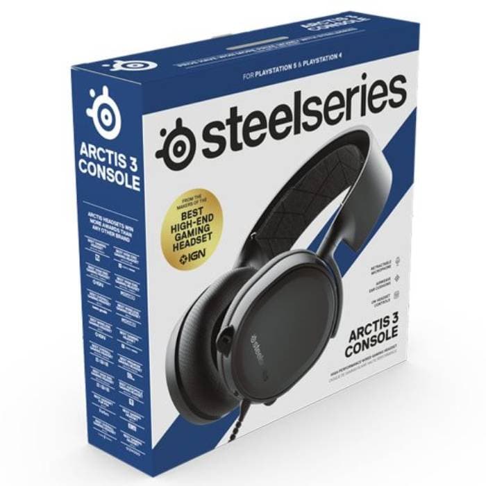 هدست Steelseries Wireless مدل Arctis 3 مشکی — تصویر ۵