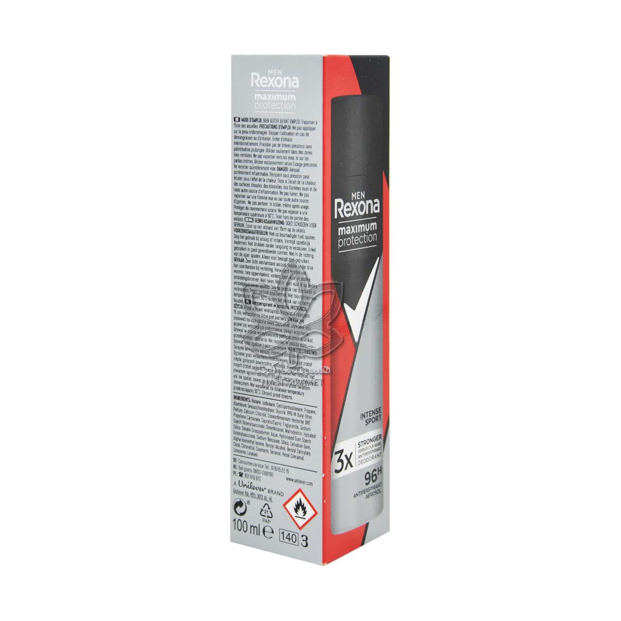 اسپری ضد تعریق مردانه ۱۰۰ میل اینتنس اسپرت رکسونا – rexona — تصویر ۲