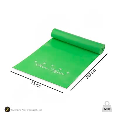 کش بدنسازی پیلاتس2 متری ELASTIC BAND | سبز — تصویر ۴
