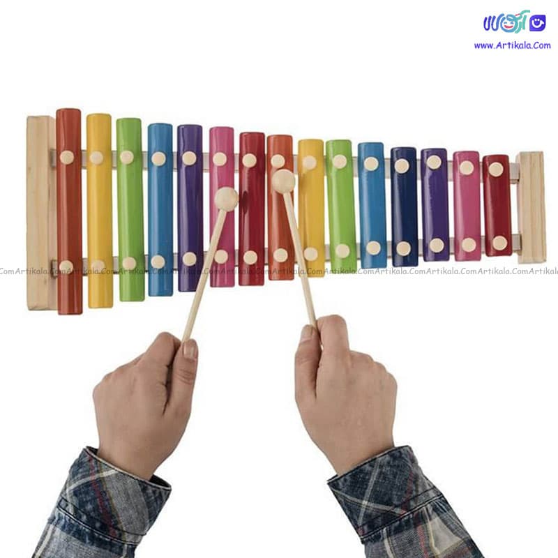اسباب بازی بلز چوبی 15 نوت مدل wooden toy کد 1154 — تصویر ۲