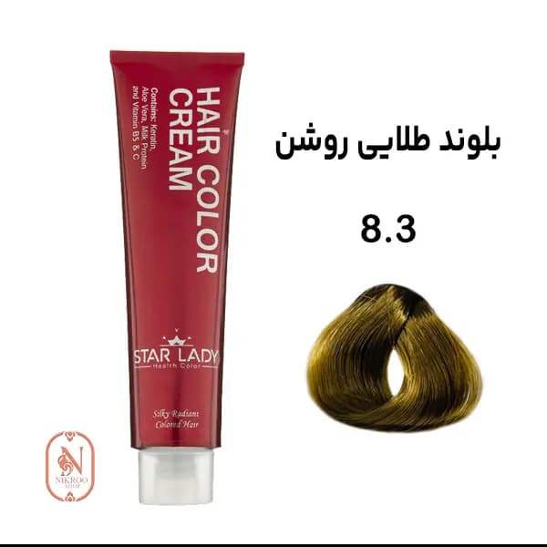 رنگ مو 8/3 STARLADY