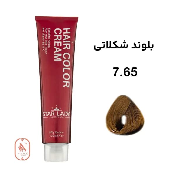 رنگ مو 7/65 STARLADY