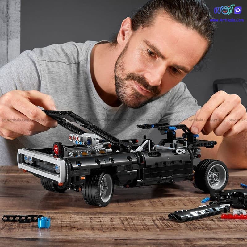 لگو ماشین کلاسیک مدل دوج چارجر Dodge charger کد 72001 — تصویر ۳