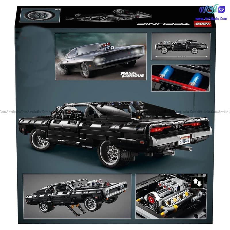 لگو ماشین کلاسیک مدل دوج چارجر Dodge charger کد 72001 — تصویر ۲