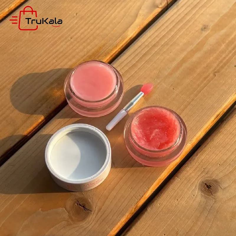 ست مراقبت لب ۳ در ۱ هلو استلین حاوی اسکراب ماسک و بالم لب — تصویر ۳