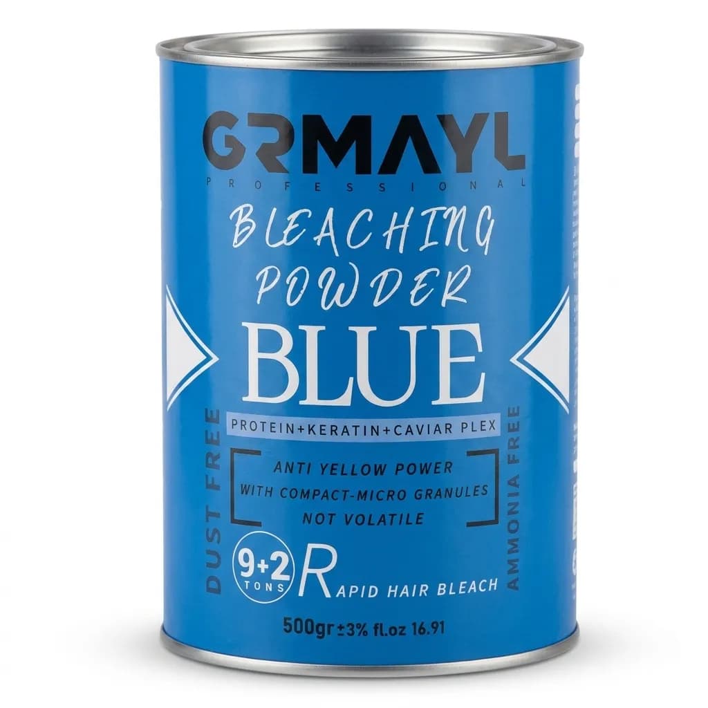 پودر دکلره سفید گرمایل 500 گرم GRMAYL White Bleaching Powder — تصویر ۲