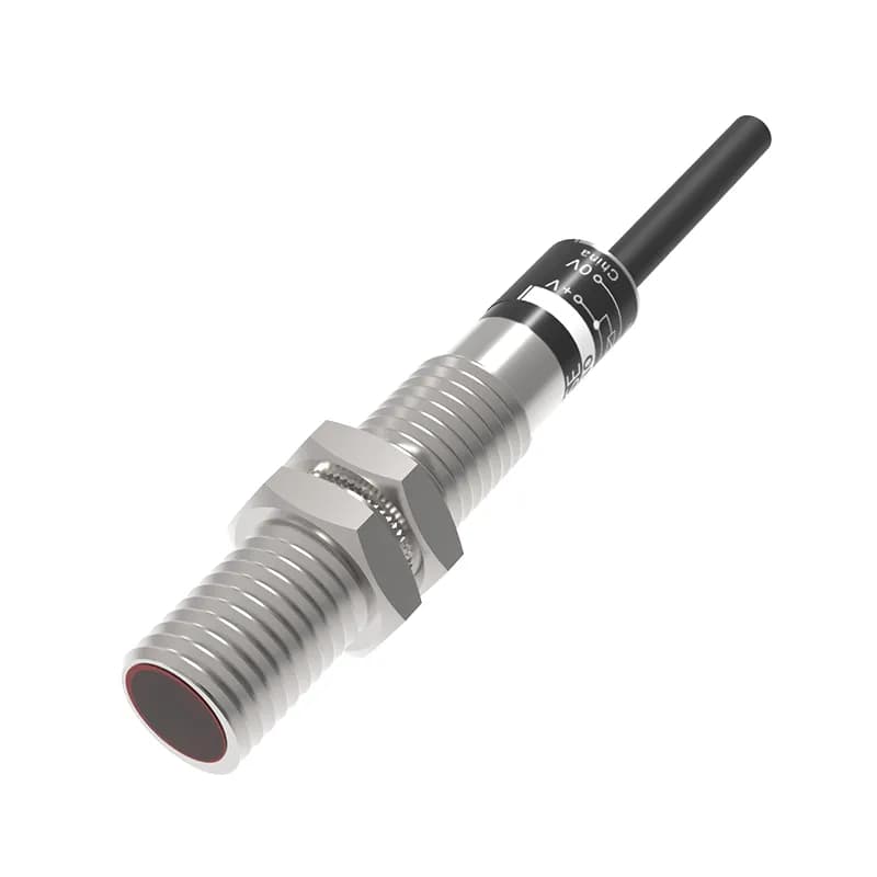 سنسور نوری استوانه اي آکوسنس مدل AKUSENSE PM08-D03PO قطر 8 ميلي متر