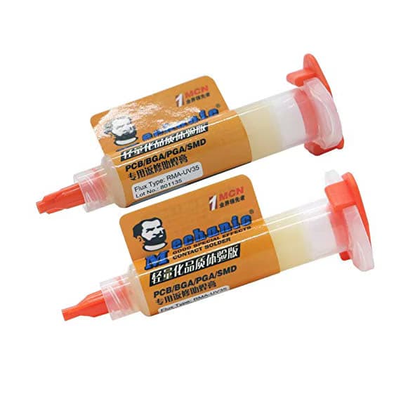 خمیر فلاکس سرنگی مکانیک مدل MECHANIC RMA-UV35 حجم 5cc — تصویر ۳