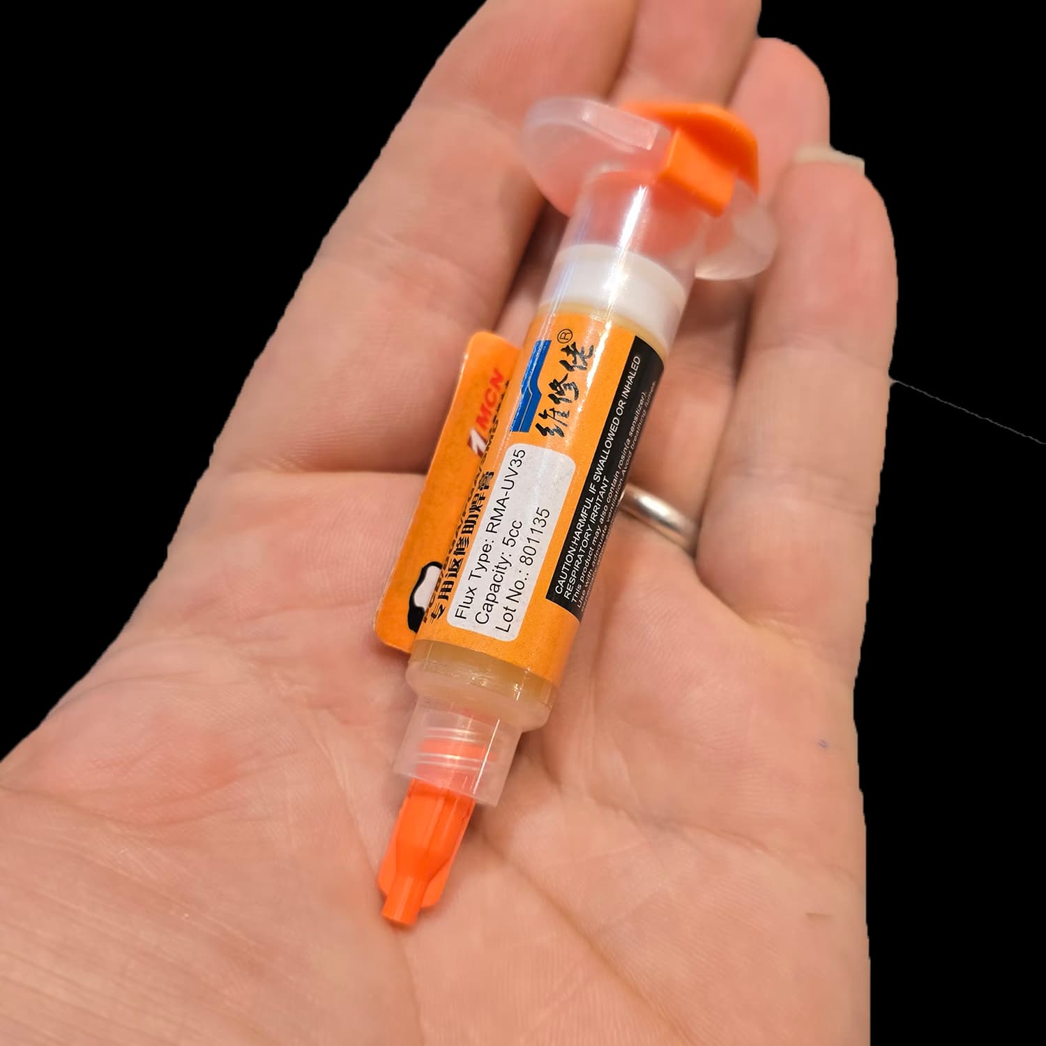 خمیر فلاکس سرنگی مکانیک مدل MECHANIC RMA-UV35 حجم 5cc — تصویر ۴